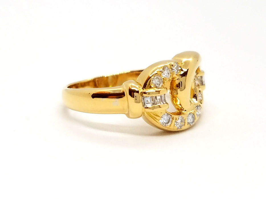 Bague 56 Bague Or jaune Diamant 58 Facettes 815500CN