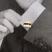 Cufflinks Van Cleef & Arpels cufflinks in yellow gold and sapphires. 58 Facettes 32291