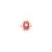 Ring Art Deco style ring Gold Diamonds Ruby. 58 Facettes