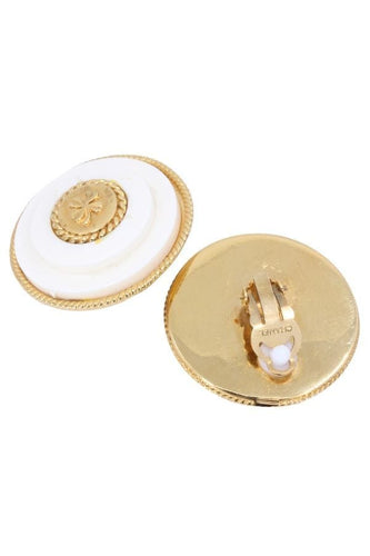 Boucles d'oreilles CHANEL - Boucles d'oreilles métal doré 58 Facettes 065881