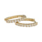 Boucles d'oreilles Paire de petites créoles en or jaune, diamants. 58 Facettes 32671