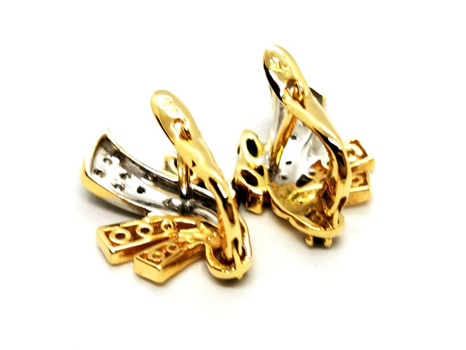 Boucles d'oreilles Boucles d'oreilles Or jaune Saphir 58 Facettes 1752578CN