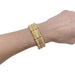 Bracelet Vintage bracelet, yellow gold and diamonds. 58 Facettes 32461