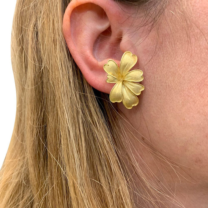 Boucles d'oreilles Boucles d'oreilles, "Feuillage", or jaune. 58 Facettes 31273