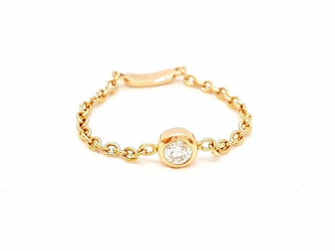 Bague 54 Bague Chaînette Or rose Diamant 58 Facettes 578677RV