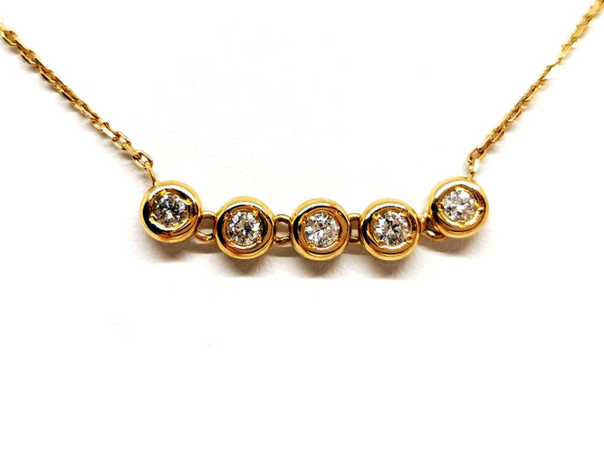 Collier Collier Or jaune Diamant 58 Facettes 1100240CD