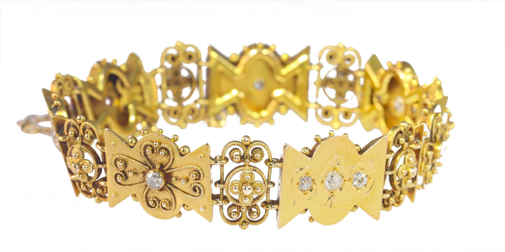 Bracelet Bracelet or, diamant 58 Facettes 23068-0296