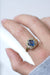 Bague Bague marguerite saphir entourage diamants 58 Facettes