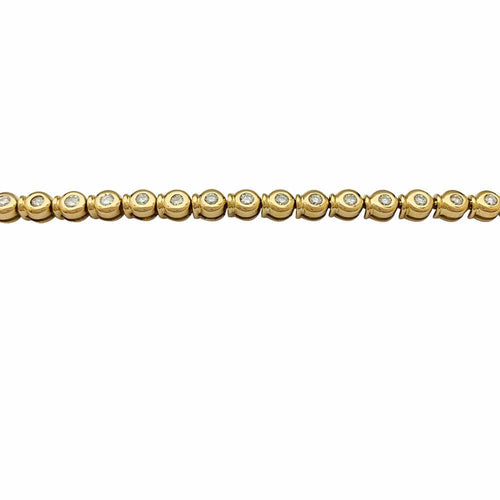 Bracelet Bracelet ligne diamants or jaune. 58 Facettes 31886