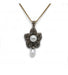 Necklace 4,5 cm / Yellow / 585 Gold Pendant - Gold, Diamonds And Pearls 58 Facettes 180027R