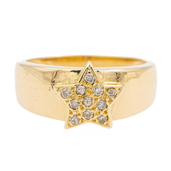 Bague 57 Bague Etoile Or jaune Diamant 58 Facettes 1752210CN