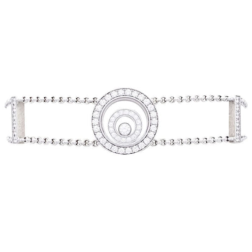 Bracelet Bracelet Chopard "Happy Spirit" or blanc, diamants. 58 Facettes 33527