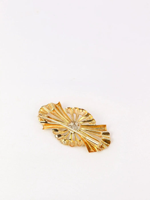 Broche Broche nœud vintage diamant 58 Facettes J78