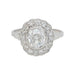 Bague 55 Bague marguerite en or blanc et diamants. 58 Facettes 31177