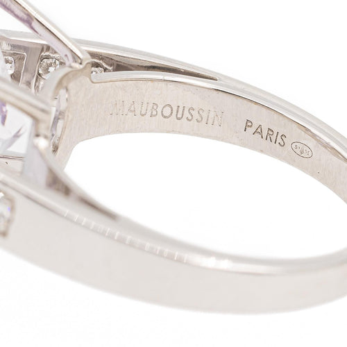 Bague 50 Mauboussin Bague Gueule d'Amour Or Blanc Améthyste 58 Facettes 2340395CN