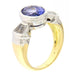 Ring 53 Tanzanite and diamond ring 58 Facettes G2956