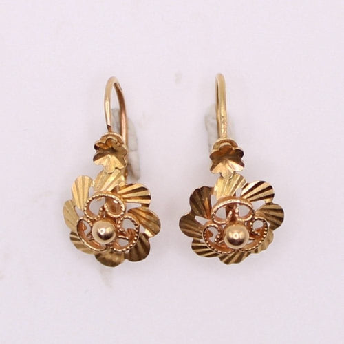 Boucles d'oreilles Dormeuse en or jaune 58 Facettes