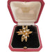 Cartier “Fleur” brooch in yellow gold and diamonds. 58 Facettes 31448
