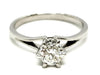 Ring Solitaire Ring White Gold Diamond 58 Facettes