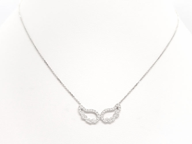 Collier Collier Aile d'ange Or blanc Diamant 58 Facettes 579302RV