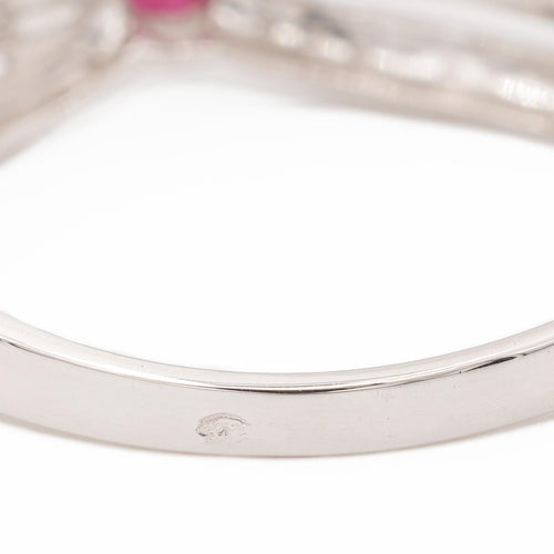 Bague 60 Bague Solitaire Or blanc Rubis 58 Facettes 2593518CD