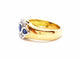 Bague 56 Bague Or jaune Saphir 58 Facettes 00696CN