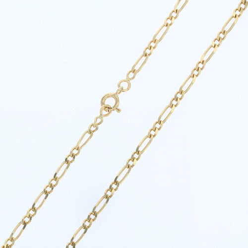 Collier Chaine or jaune gourmette maille ovale 58 Facettes 13-168B