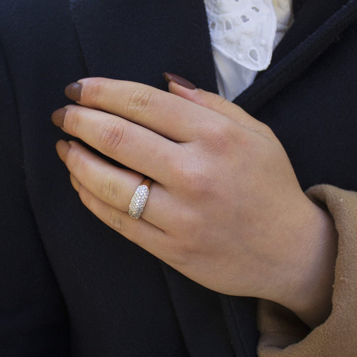 Bague Bague en or jaune et diamants 58 Facettes 21149