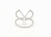 Ring 53 Graphic Ring White Gold Diamond 58 Facettes 578818RV