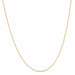 Yellow gold chain necklace with filed curb chain 58 Facettes 19-211A