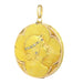 Yellow gold medallion pendant, diamonds 58 Facettes 22292-0340