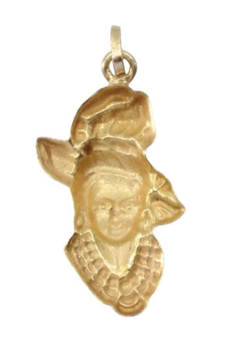 Pendentif PENDENTIF VISAGE FEMME CRÉOLE 58 Facettes 074251