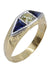 Ring ART DECO SAPPHIRE AND DIAMOND RING 58 Facettes 059611