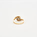 Ring 56 Toi & Moi Ring 2 Gold Diamond Sapphire 58 Facettes 67/1