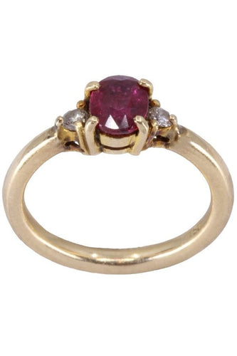 Bague BAGUE MODERNE RUBIS ET DIAMANTS 58 Facettes 081881