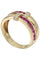 Bague BAGUE MODERNE RUBIS ET DIAMANTS 58 Facettes 048891