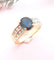 Bague 52 Bague Saphir Diamants 0,48 carat 58 Facettes AA 1614