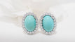 Boucles d'oreilles Boucles d'oreilles Turquoise Diamants 58 Facettes 32269