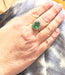 Ring 57 Natural emerald and diamond Pompadour ring 58 Facettes