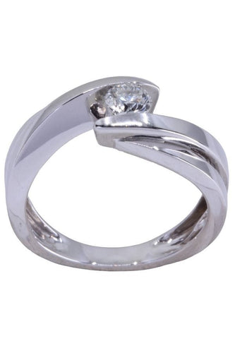 Bague 51 BAGUE SOLITAIRE DIAMANT 0.25 CARAT 58 Facettes 073151