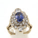 Ring Marquise ring, sapphire and diamond 58 Facettes 6283q