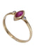 Ring 53 RUBY SHUTTLE PEARL RING 58 Facettes 074821