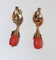 Boucles d'oreilles Pendants d'oreilles or et corail Napoléon III 58 Facettes 474