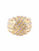 Ring Dome Ring Yellow Gold Diamonds 58 Facettes