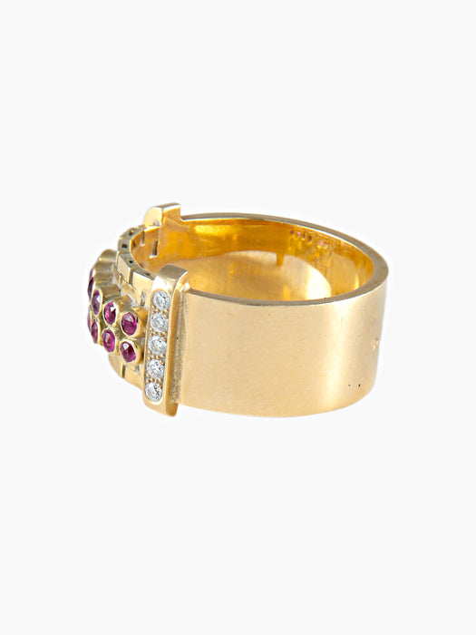 Bague 52 Bague Rubis Diamants 58 Facettes