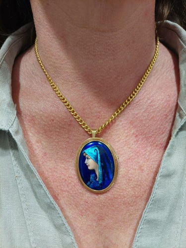 Pendentif PENDENTIF BROCHE ÉMAIL DE LIMOGES 58 Facettes 067501