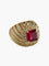 Bague Bague Dôme Rouge 58 Facettes