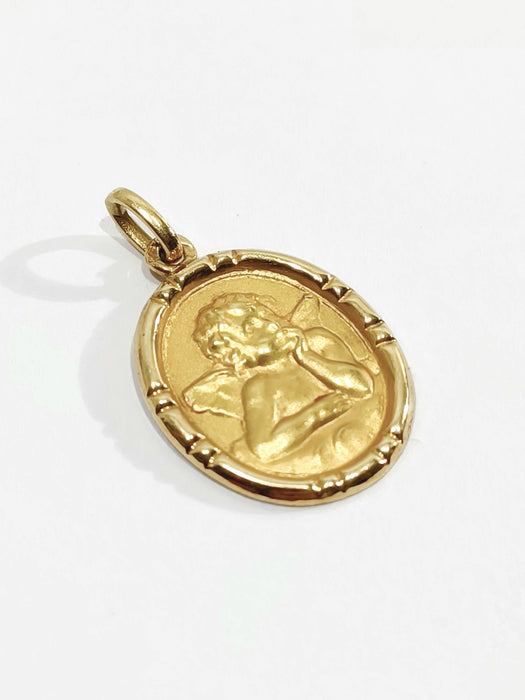 Pendentif Médaille Ange Raphaël 58 Facettes 3102/1