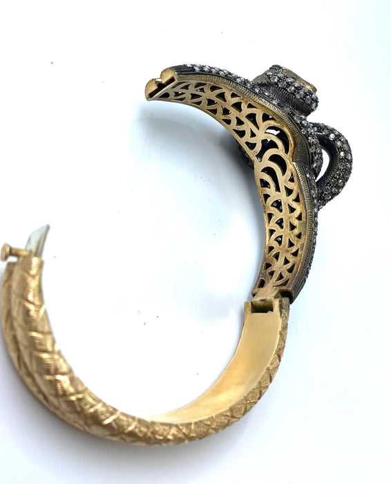 Bracelet Magnifique bracelet serpent de la fin de l’époque victorienne 58 Facettes