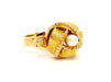 Ring 58 Art deco ring Rose gold Pearl 58 Facettes 718108CN